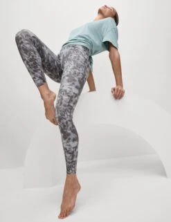 Go Balance Printed Wrap Waist Yoga Leggings