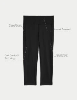 Go Move Cropped Gym Leggings -Marks and Spencer Shop Go Move Cropped Gym Leggings 7