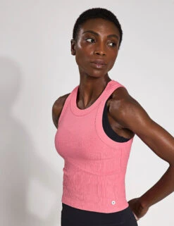 Harmony Cotton Rich Rib Crop Vest Top