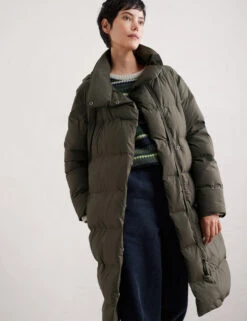 Hooded Longline Puffer Coat -Marks and Spencer Shop Hooded Longline Puffer Coat 3