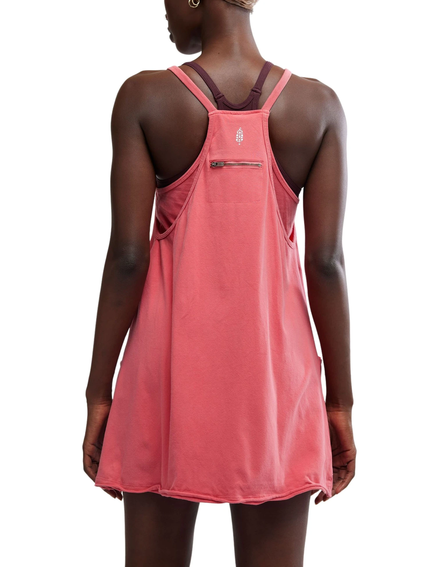 Hot Shot Cotton Rich V-Neck Mini Dress 10 Hot Shot Cotton Rich V-Neck Mini Dress - Image 8