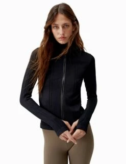 Born India Funnel Neck Sports Jacket With Stretch