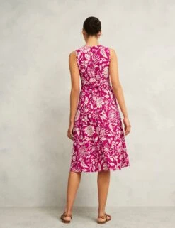 Jersey Floral Knee Length Skater Dress -Marks and Spencer Shop Jersey Floral Knee Length Skater Dress 4