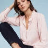 Jersey High Neck Pintuck Relaxed Blouse -Marks and Spencer Shop Jersey High Neck Pintuck Relaxed Blouse