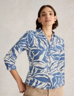 WHITE STUFF Jersey Printed Shirt
