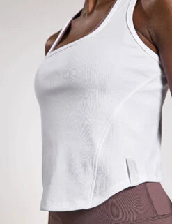 Jodie Rib Scoop Neck Racer Back Vest Top -Marks and Spencer Shop Jodie Rib Scoop Neck Racer Back Vest Top 4