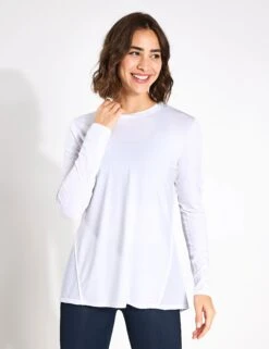 Kendall Crew Neck Split Back Top