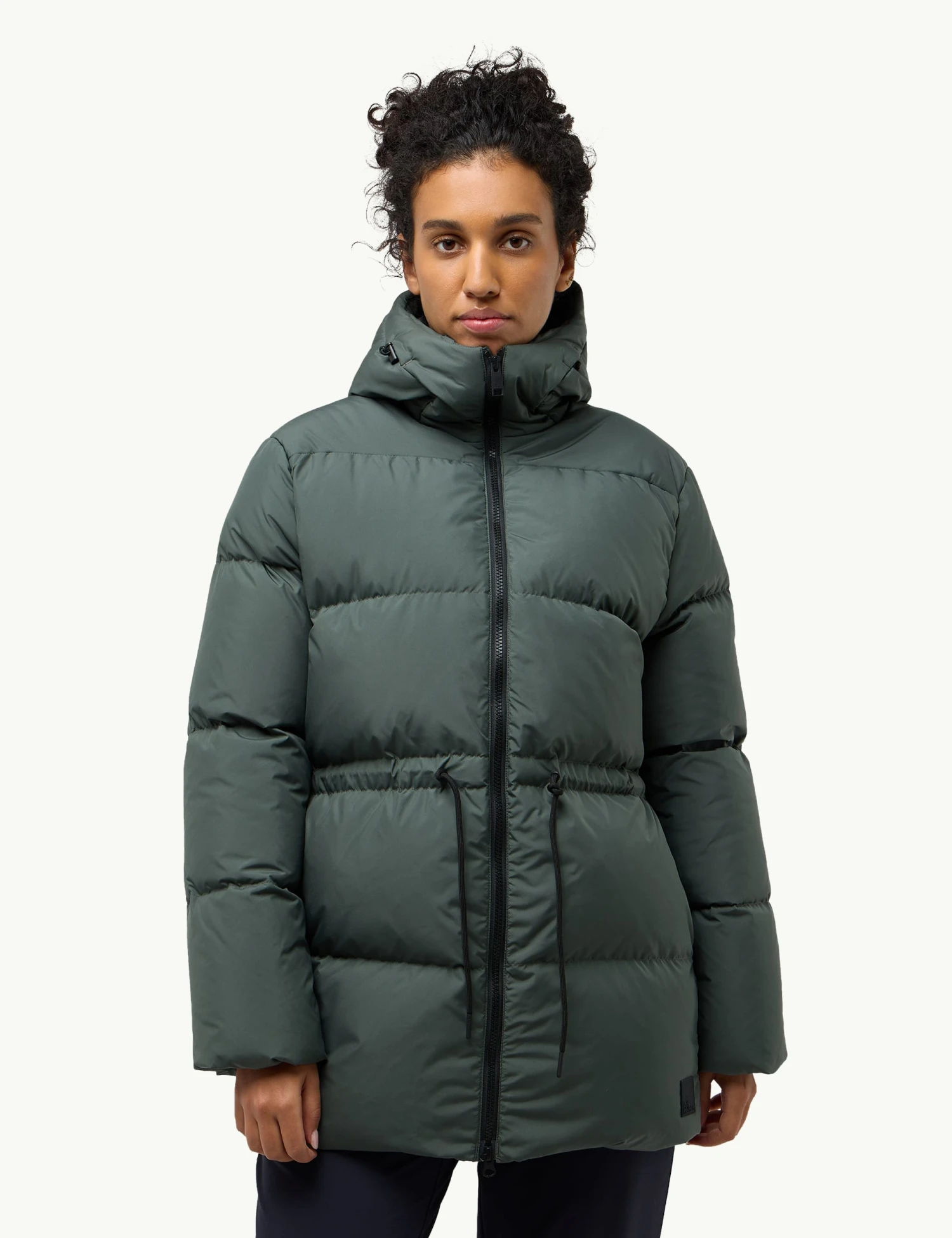 Jack Wolfskin Kirschallee Waisted Hooded Puffer Jacket 4 Jack Wolfskin Kirschallee Waisted Hooded Puffer Jacket - Image 2