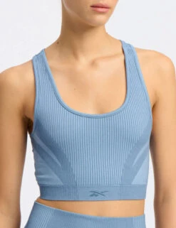 Reebok Lab Seamless Non Wired Crop Top Sports Bra
