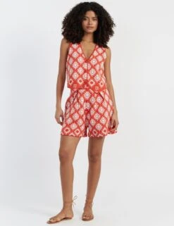 CHINTI & PARKER Laura Whitmore Pure Cotton Printed Shorts