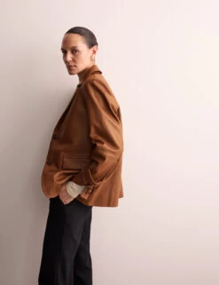 Jaeger Leather Blazer