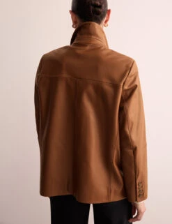 Jaeger Leather Blazer -Marks and Spencer Shop Leather Blazer 3