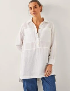 MONSOON Linen Blend Longline Tunic