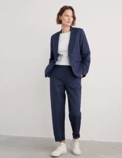 Linen Blend Slim Single Breasted Blazer -Marks and Spencer Shop Linen Blend Slim Single Breasted Blazer 2