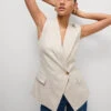 Linen Blend Waistcoat