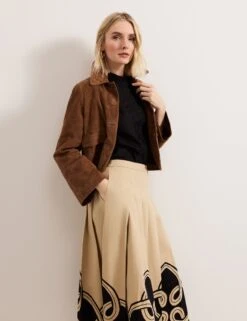 Linen Rich Textured Crew Neck Blouse -Marks and Spencer Shop Linen Rich Textured Crew Neck Blouse 4