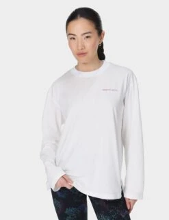 Sweaty Betty Logo Pure Cotton Crew Neck Oversized Top