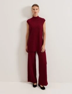 Lori Ribbed Funnel Neck Ribbed Tunic -Marks and Spencer Shop Lori Ribbed Funnel Neck Ribbed Tunic 2