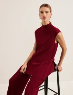 Lori Ribbed Funnel Neck Ribbed Tunic -Marks and Spencer Shop Lori Ribbed Funnel Neck Ribbed Tunic 6