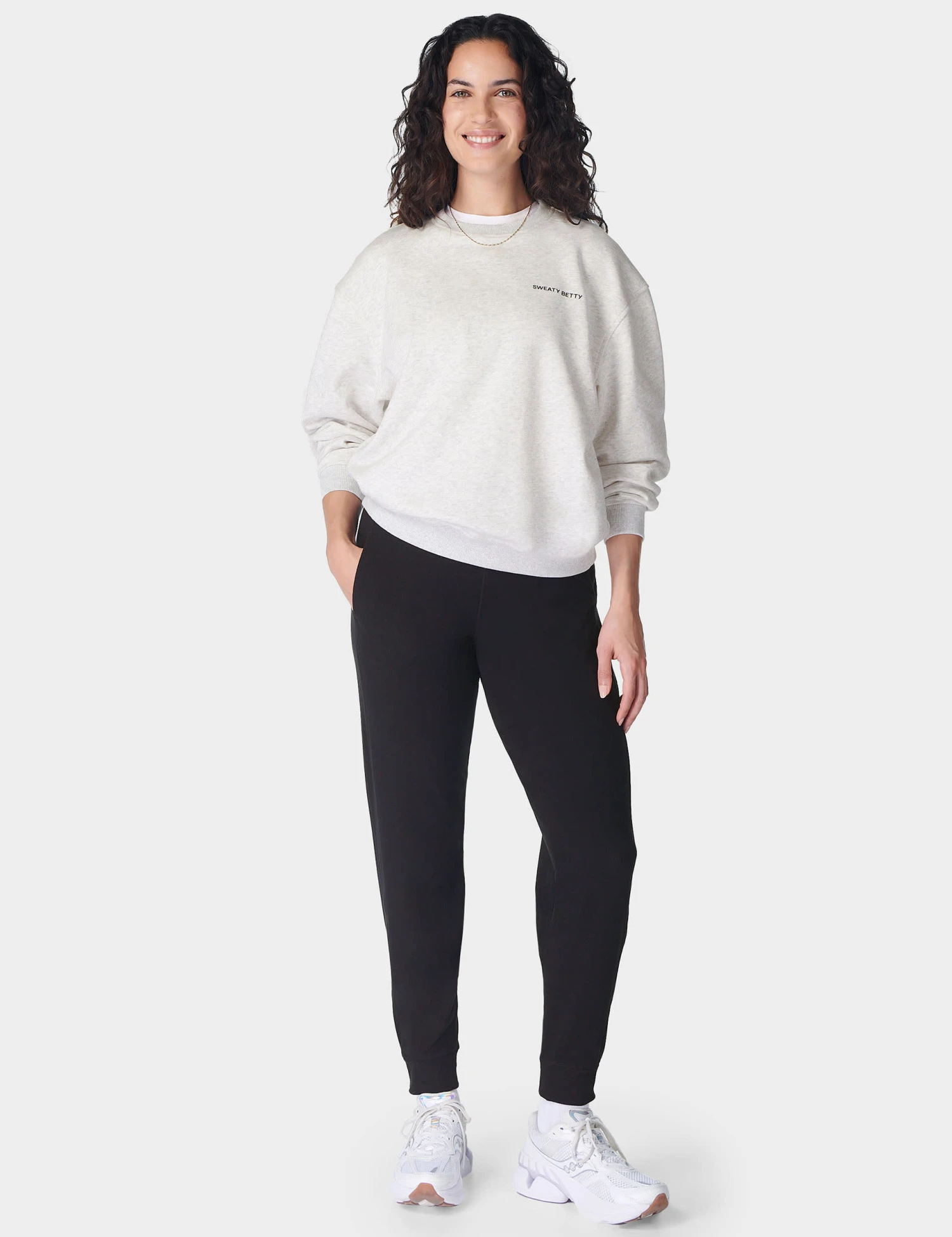Sweaty Betty Luxe Cotton Blend Fleece Joggers 5 Sweaty Betty Luxe Cotton Blend Fleece Joggers - Image 3