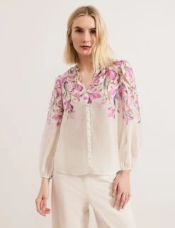 Lyocell Rich Floral Blouse