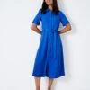 Linen Blend Belted Midi Shirt Dress 1 Linen Blend Belted Midi Shirt Dress -Marks and Spencer Shop MS 10 T19 8005 CN X EC 0