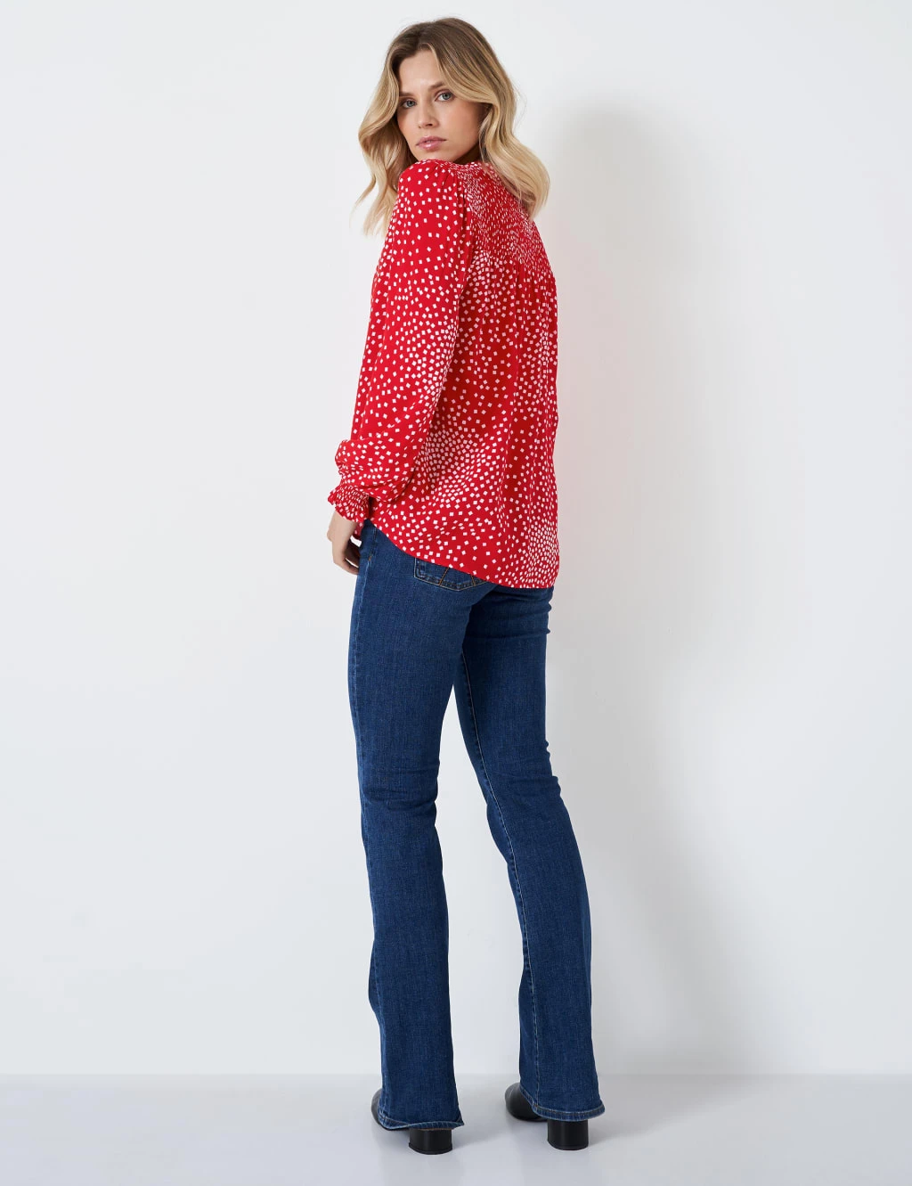 Printed Tie Neck Blouse 6 Printed Tie Neck Blouse - Image 4