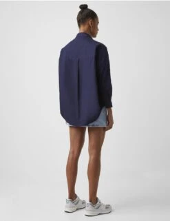 French Connection Pure Cotton Relaxed Popover Shirt 9 French Connection Pure Cotton Relaxed Popover Shirt -Marks and Spencer Shop MS 10 T83 5142S XB X EC 2