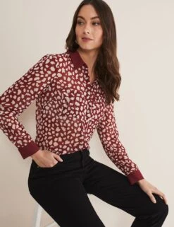 Printed Collared Blouse -Marks and Spencer Shop MS 10 T83 8058T A4 X EC 2