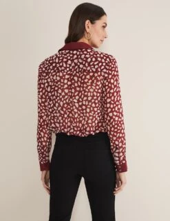 Printed Collared Blouse -Marks and Spencer Shop MS 10 T83 8058T A4 X EC 3