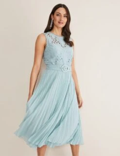 Embroidered Lace Belted Midi Shift Dress 13 Embroidered Lace Belted Midi Shift Dress -Marks and Spencer Shop MS 10 T83 8079T J0 X EC 4