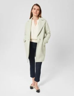 Wool Blend Herringbone Single Breasted Coat -Marks and Spencer Shop MS 10 T83 8241T J4 X EC 1