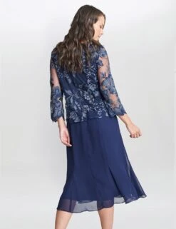 Lace Midi Swing Dress With Mock Jacket -Marks and Spencer Shop MS 10 T83 8271T F0 X EC 1