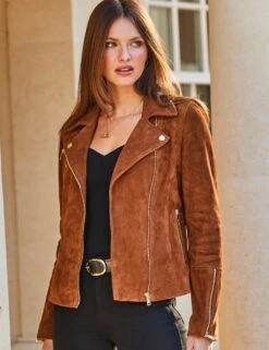 Suede Biker Jacket