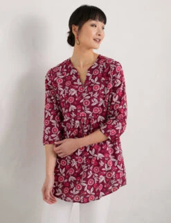 Organic Cotton Floral Tunic 9 Organic Cotton Floral Tunic -Marks and Spencer Shop MS 10 T83 8449T A4 X EC 1