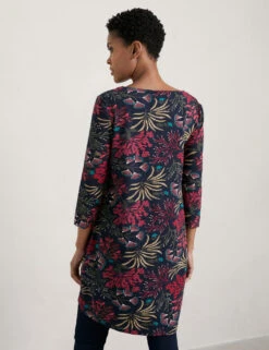 Cotton Rich Printed Tunic 10 Cotton Rich Printed Tunic -Marks and Spencer Shop MS 10 T83 8450T F0 X EC 2