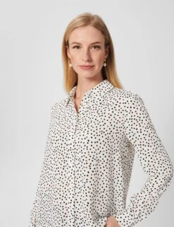 Polka Dot Collared Shirt -Marks and Spencer Shop MS 10 T83 8482T Y8 X EC 2
