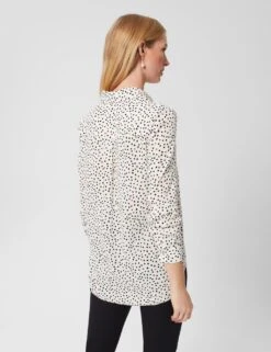 Polka Dot Collared Shirt -Marks and Spencer Shop MS 10 T83 8482T Y8 X EC 3