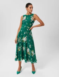Floral Midi Swing Dress