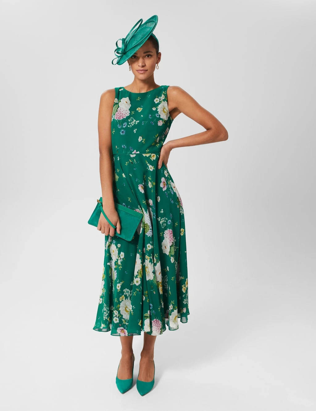 Floral Midi Swing Dress 8 Floral Midi Swing Dress - Image 6