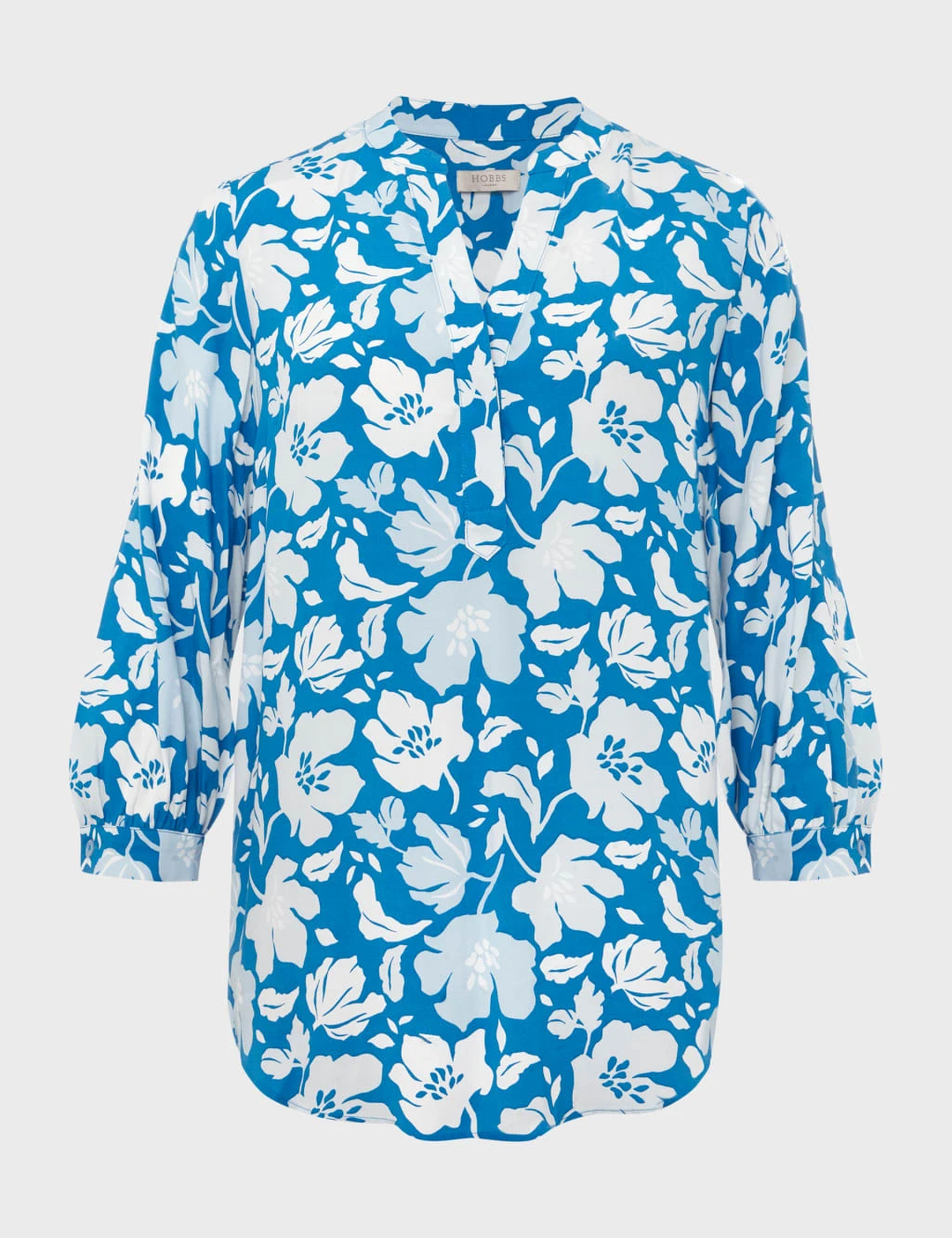 Floral Notch Neck Popover Blouse 4 Floral Notch Neck Popover Blouse - Image 2