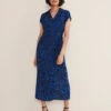 Floral V-Neck Midi Wrap Dress -Marks and Spencer Shop MS 10 T83 8672T E4 X EC 0