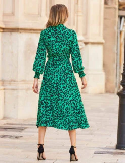 Animal Print Midi Shirt Dress -Marks and Spencer Shop MS 10 T83 8743S J4 X EC 3