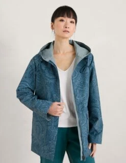 Printed Reversible Hooded Relaxed Raincoat -Marks and Spencer Shop MS 10 T83 8746T E0 X EC 1