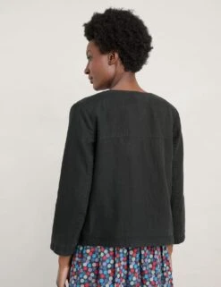 Pure Linen Collarless Short Jacket -Marks and Spencer Shop MS 10 T83 8751T Y0 X EC 2