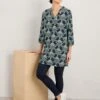 Linen Rich Floral Tunic -Marks and Spencer Shop MS 10 T83 8755T F4 X EC 0