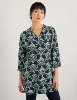 Linen Rich Floral Tunic -Marks and Spencer Shop MS 10 T83 8755T F4 X EC 1