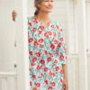 Organic Cotton Floral Relaxed Tunic -Marks and Spencer Shop MS 10 T83 8843T ZZ X EC 0