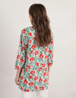 Organic Cotton Floral Relaxed Tunic -Marks and Spencer Shop MS 10 T83 8843T ZZ X EC 3