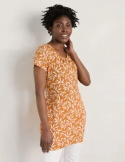 Organic Cotton Leaf Print Tunic -Marks and Spencer Shop MS 10 T83 8897T R4 X EC 1